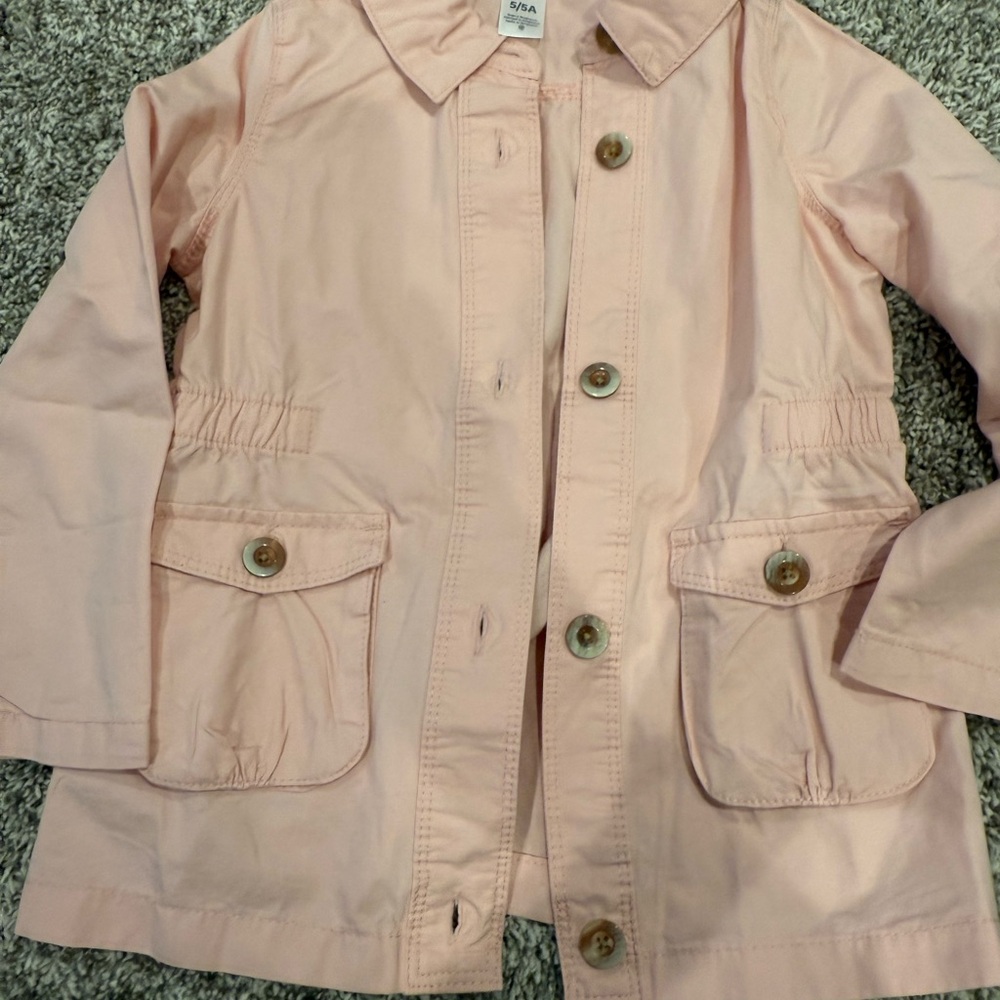 Carter's Pink Button-Up Utility Jacket